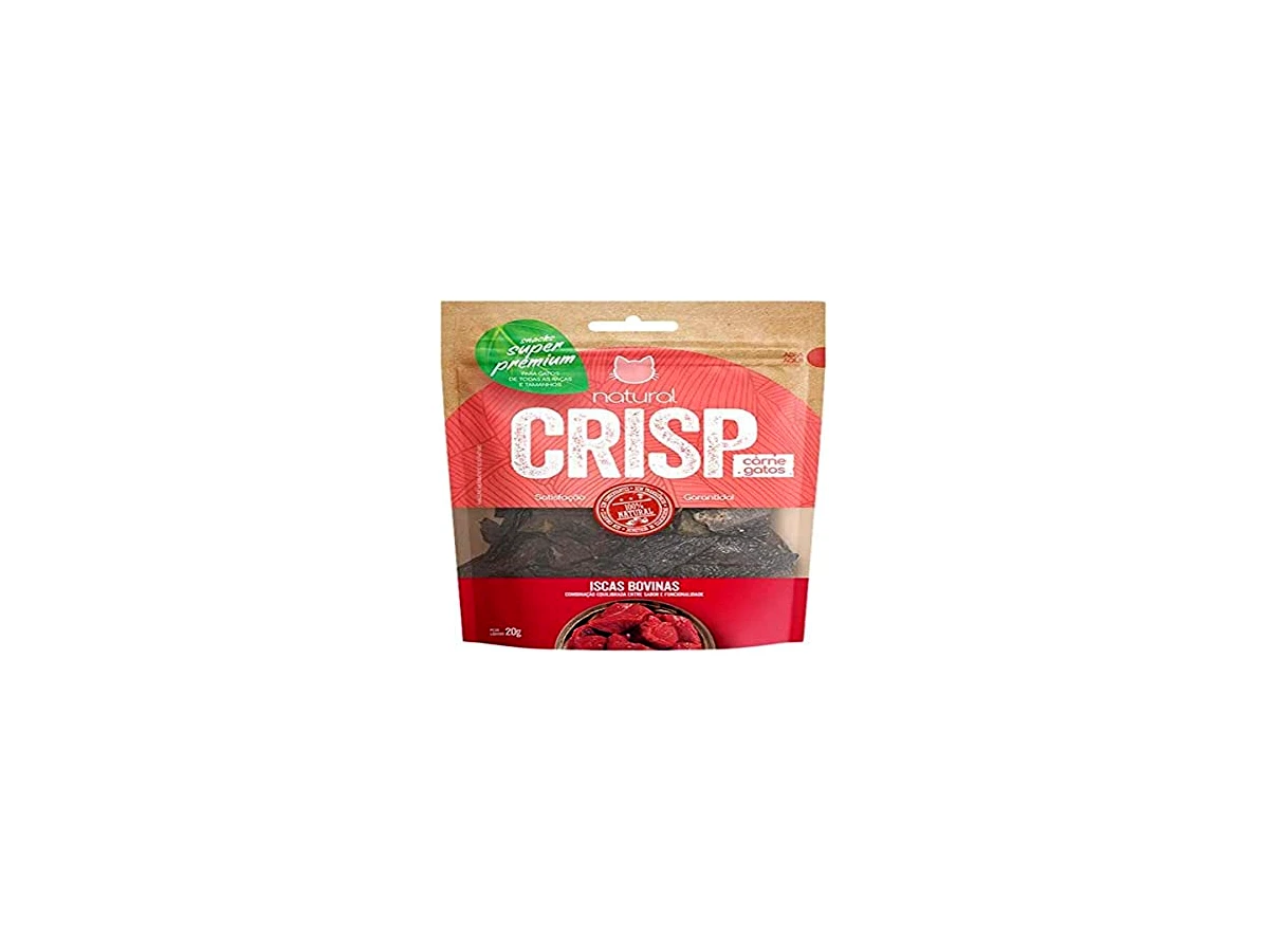 Snack Desidratado Natural Crisp Gato Iscas